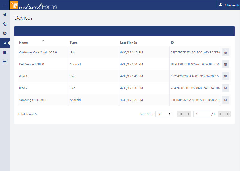 naturalForms Mobile Forms Solution