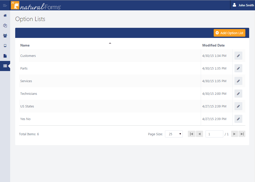 naturalForms Mobile Forms Solution